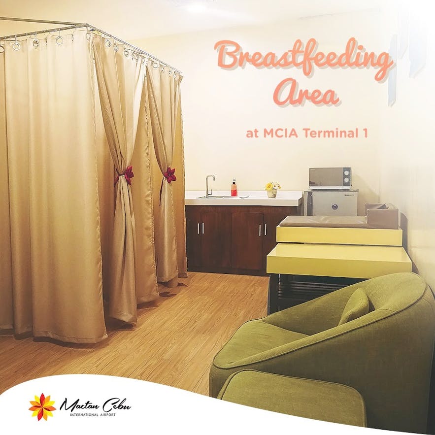 Breastfeeding area in Mactan Cebu International Airport