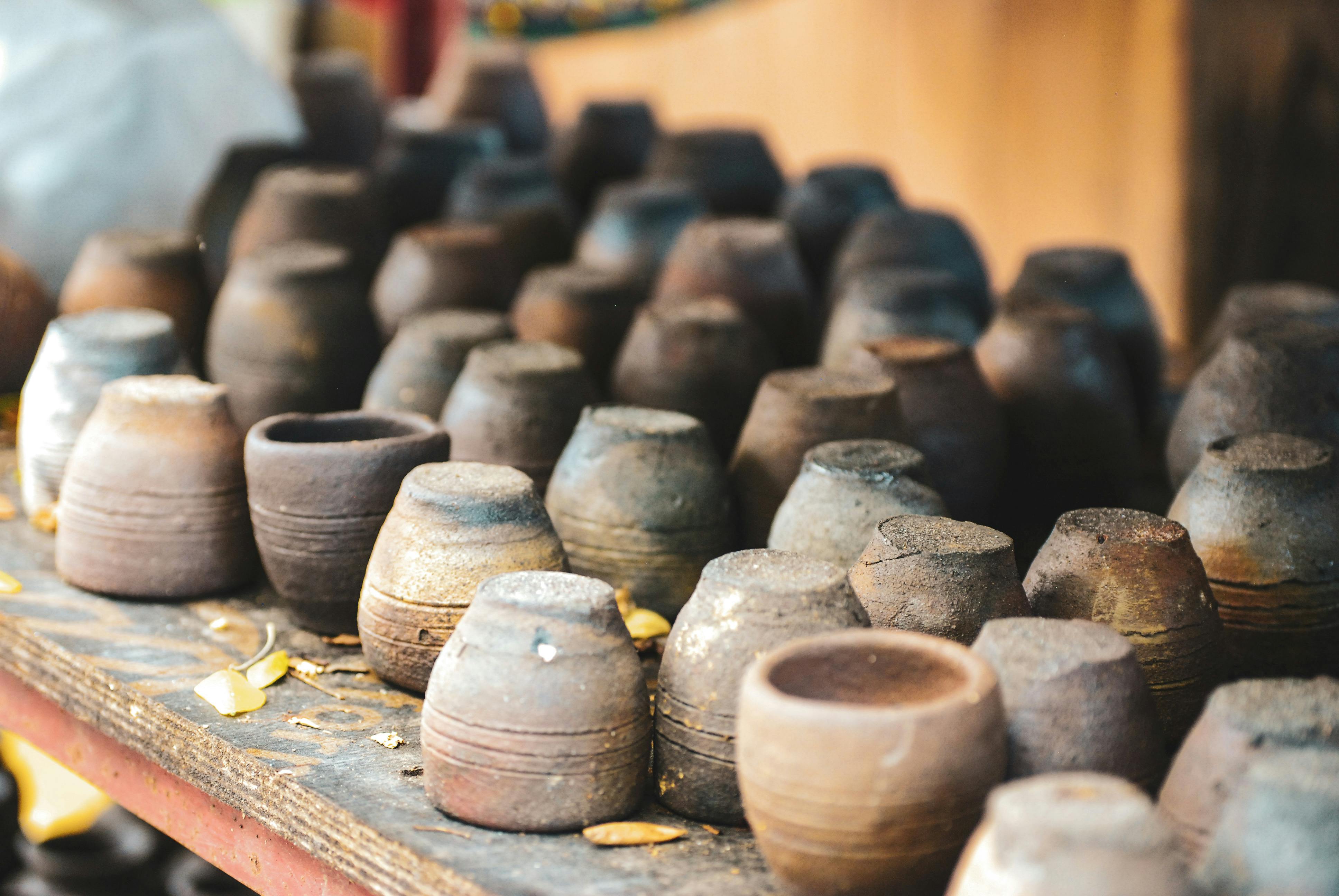 Stock of jars in Pagburnayan Jar Factory in Ilocos