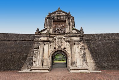 Iconic facade of Fort Santiago in Manila