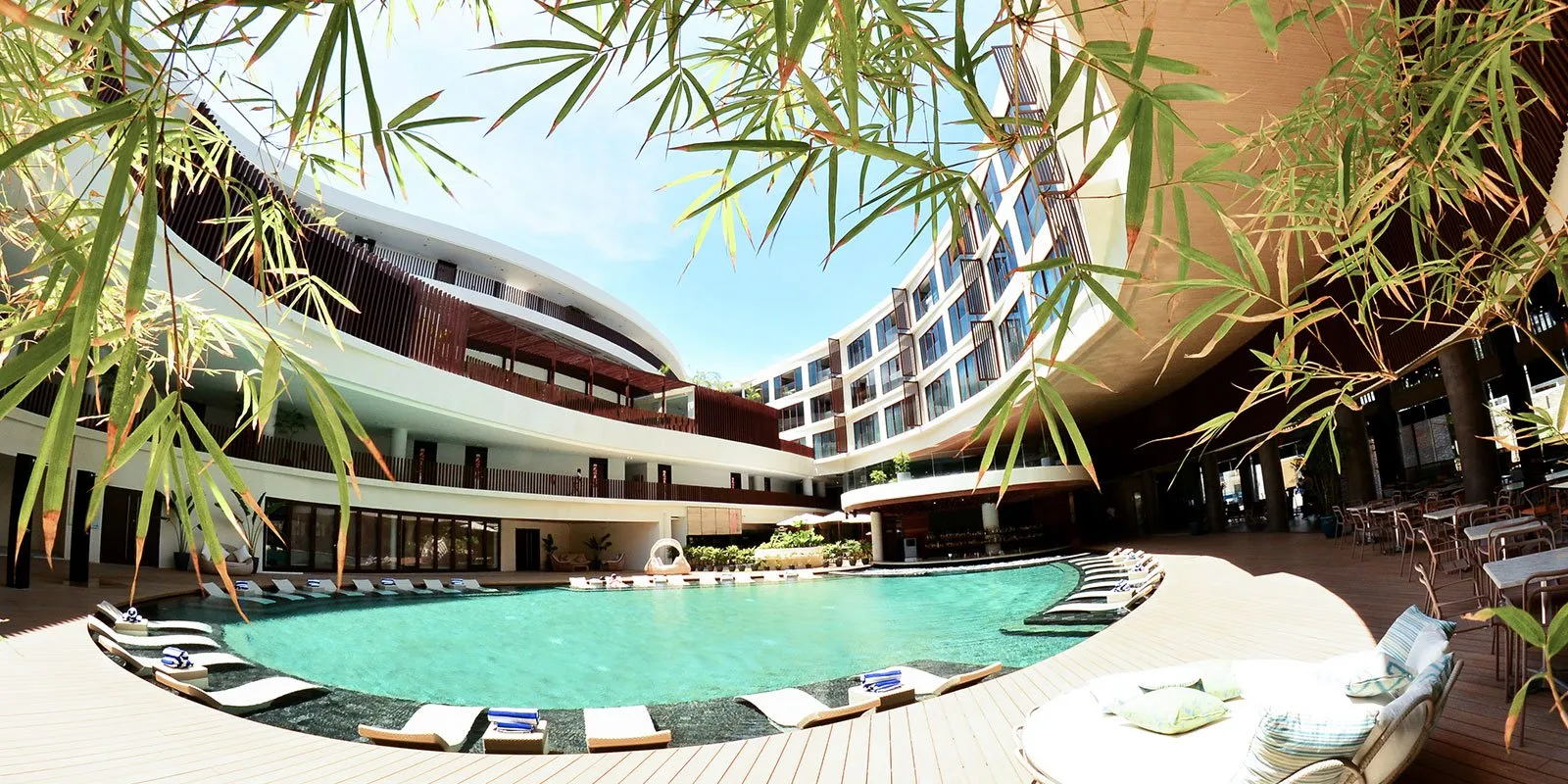 Pool area of Hue Hotel Boracay