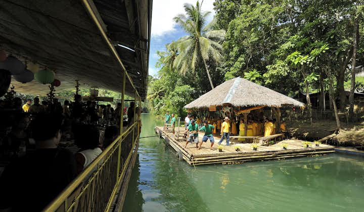 Local performers during the Loboc River Cruise experience