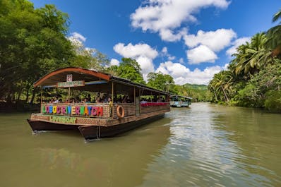 Colorful boat during the Loboc River cruise
