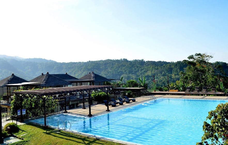 Beautiful pool area of Sinagtala Farm and Resort
