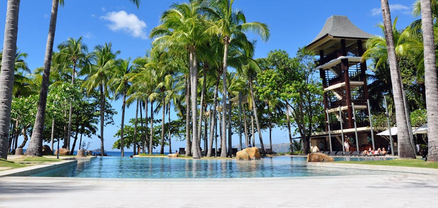 Beautiful resort facilities of Anvaya Cove Beach Club