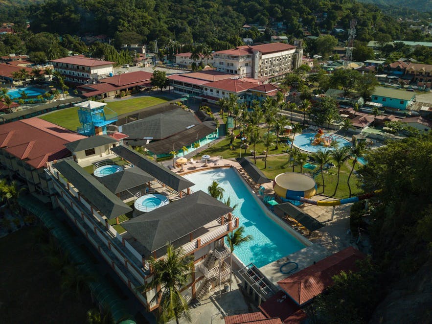 Aerial view of White Rock Beach Hotel