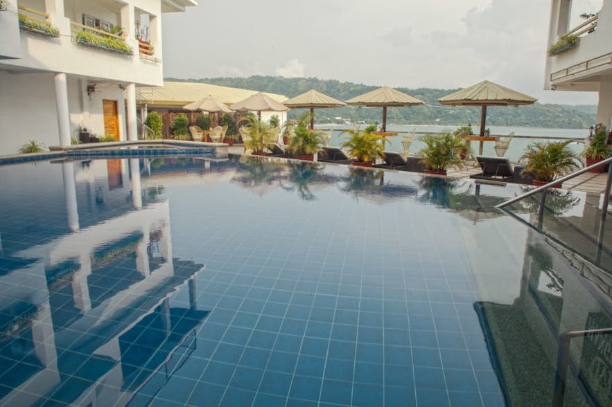 Pool area at Mangrove Resort Hotel
