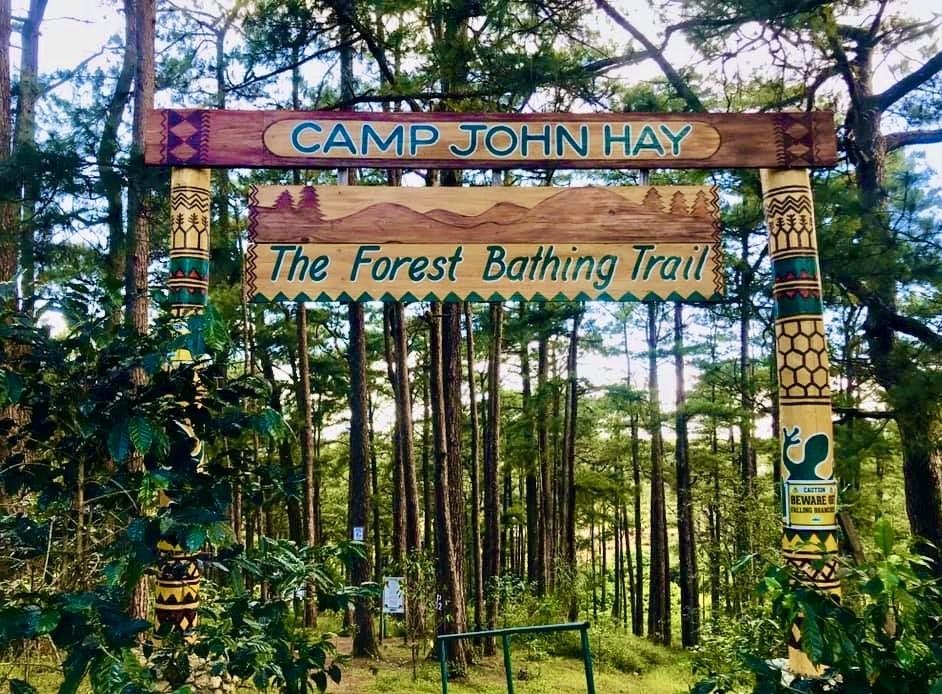 Signage at Camp John Hay Forest Bathing Trail Entrance