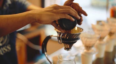 Pour over coffee for coffee tasting at Kape Umali