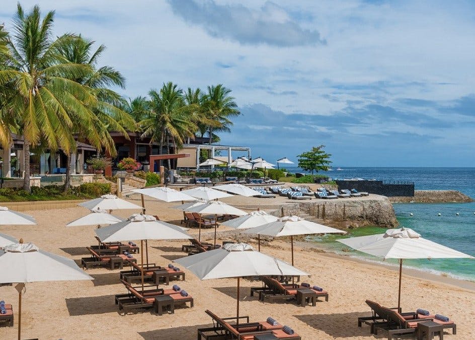 Beachfront area of Crimson Mactan Resort