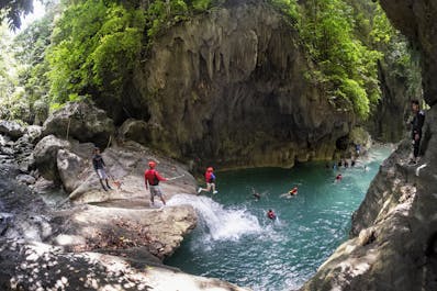 Canyoneering at Kawasan Falls in Cebu