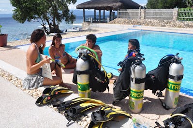 Orientation and practice session at Cebu Seaview Dive Resort