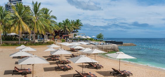 Beachfront area at Crimson Mactan Resort