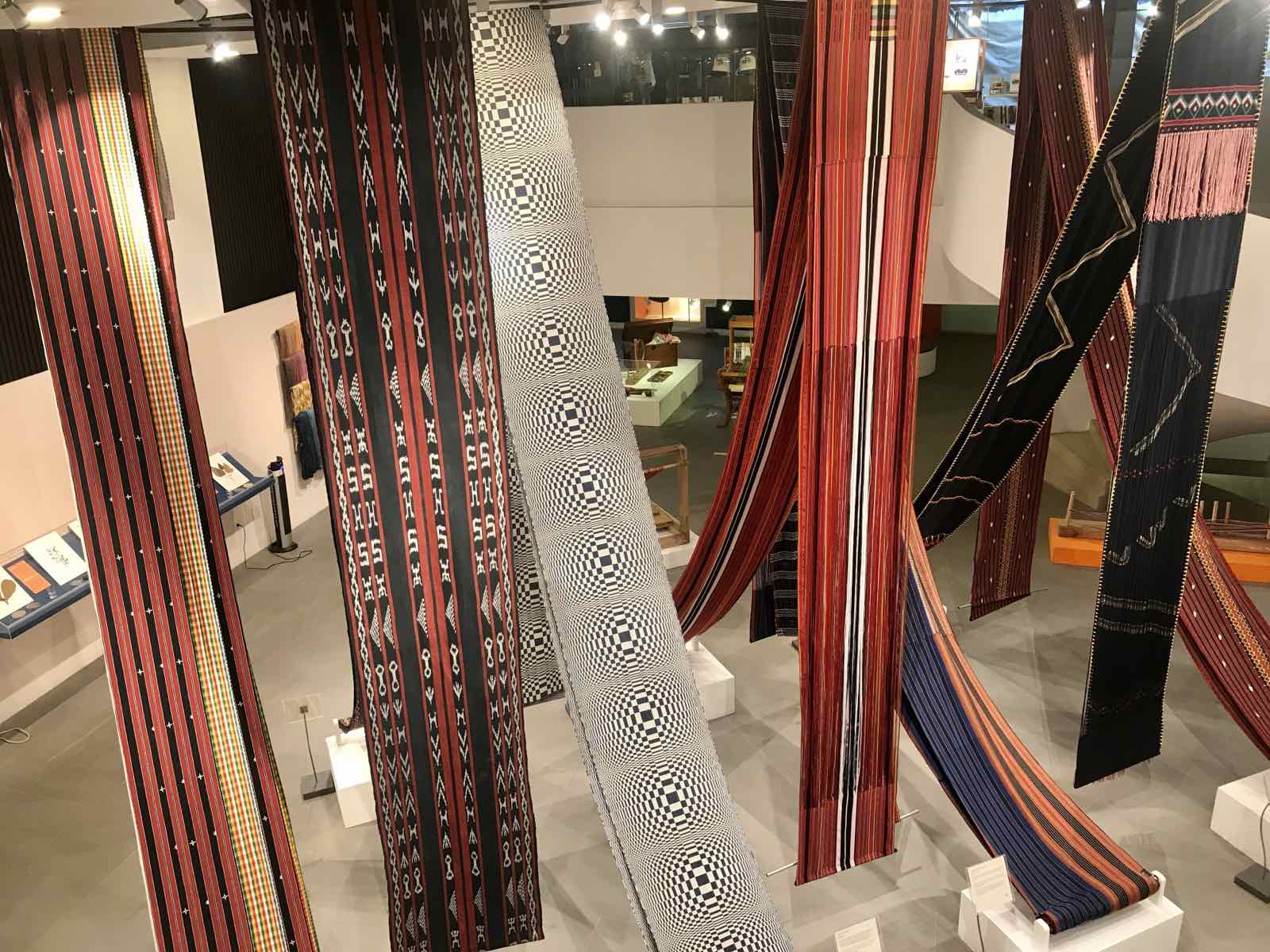 woven cloth display at Museo Cordillera in Baguio
