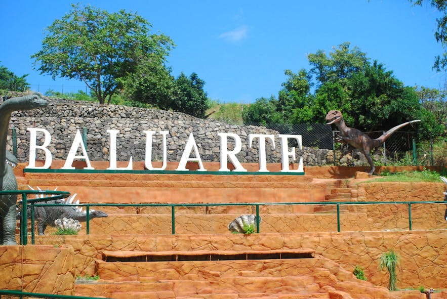 Baluarte Zoo signage in Ilocos Sur