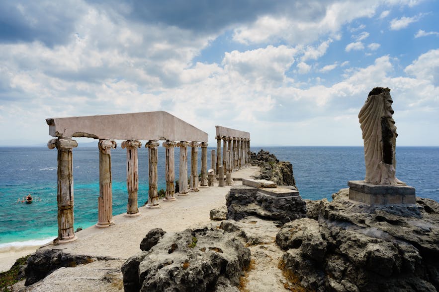 The Greek structures on Fortune Island, Batangas