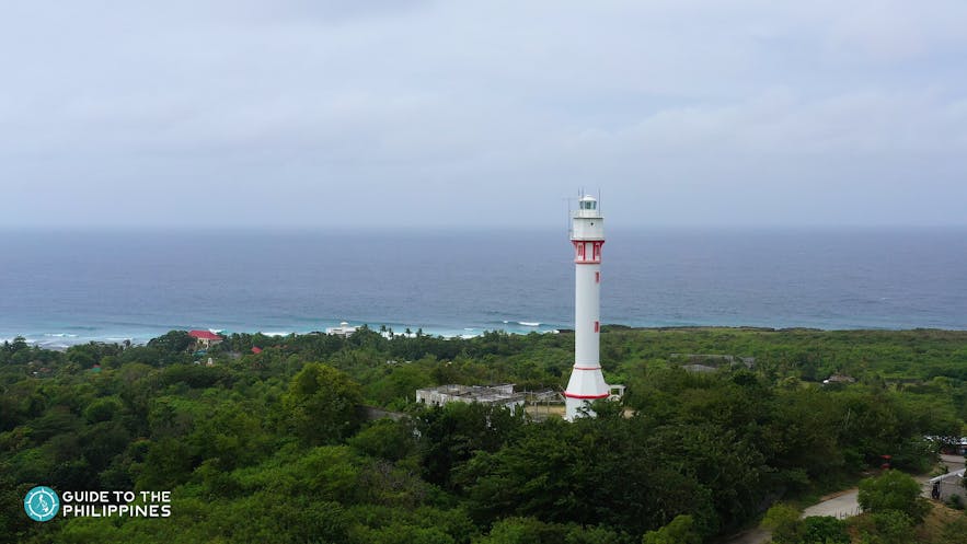 Aerial view of Cape Bolinao Lighthouse