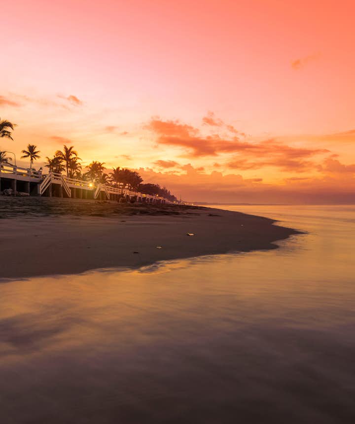 Sunset on Sabang Beach, Baler
