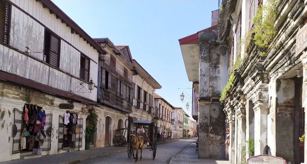 Streets of Calle Crisologo in Vigan