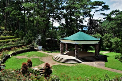 Garden scene at Camp John Hay in Baguio City