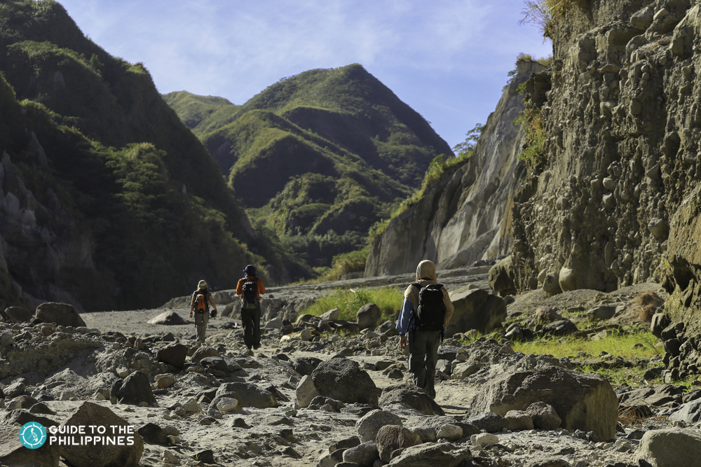 Rocky trail going to Mt. Pinatubo