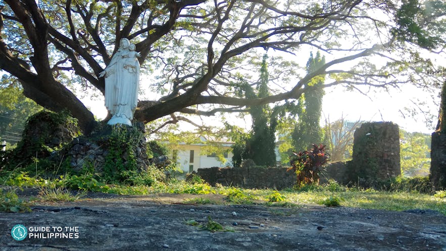 Statue of the Virgin Mary at Pindangan Ruins, La Union