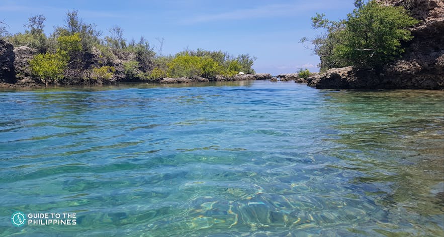 Clear waters in Immuki Island, La Union