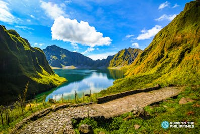 Viewing area of Mt. Pinatubo Crater Lake