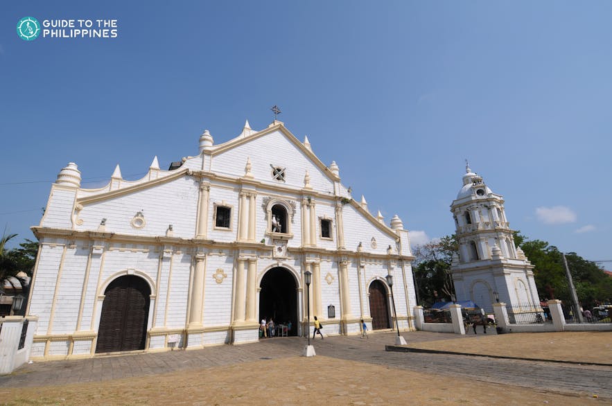 Facade of the Vigan Cathedral in Ilocos Sur