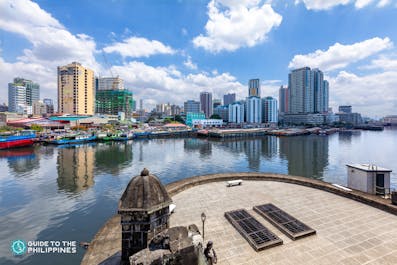 View from Fort Santiago in Manila