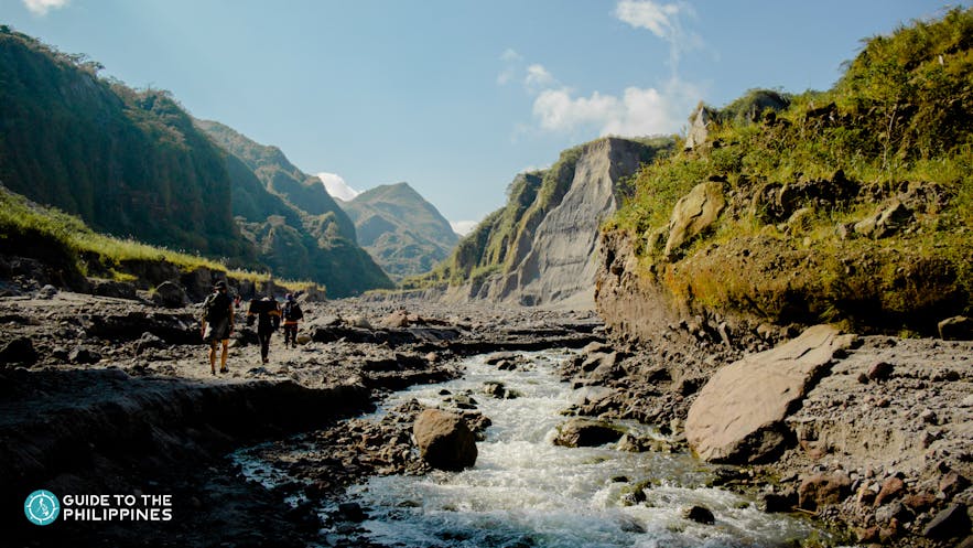 View of trek to Mt. Pinatubo's crater lake