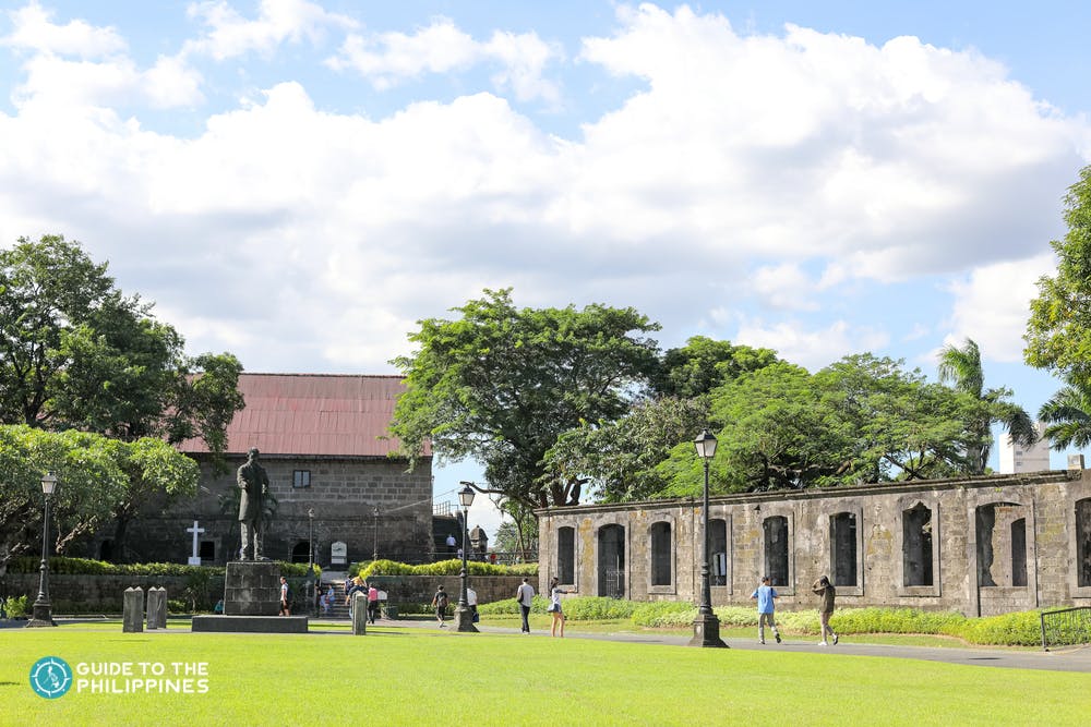 Park inside Fort Santiago in Intramuros