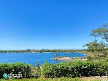 Blue waters of Paoay Lake in Ilocos