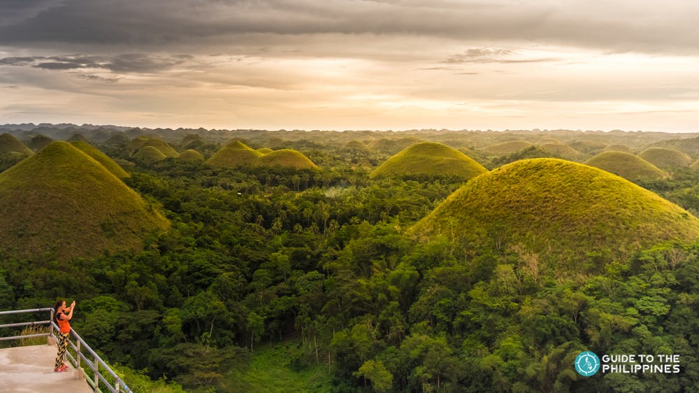 Viewing deck at Chocolate Hills in Bohol