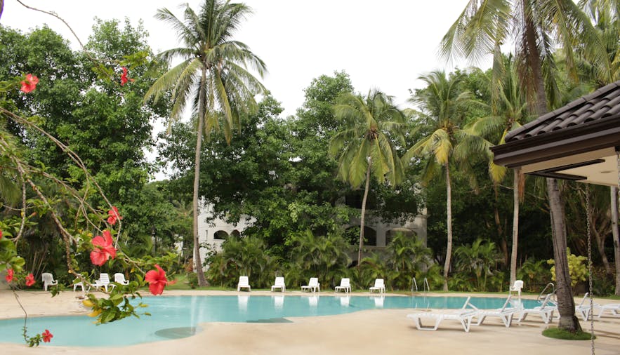 The pool area in Montemar Beach Club, Bataan