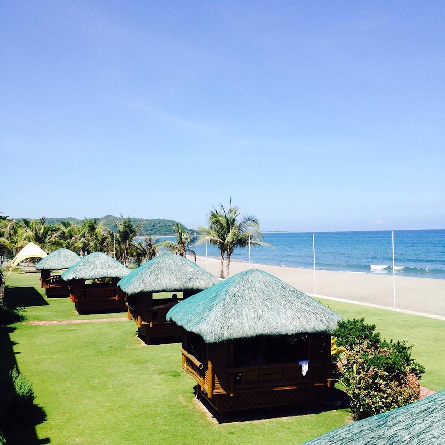 The beachfront of Awesome Hotel and Resort, La Union