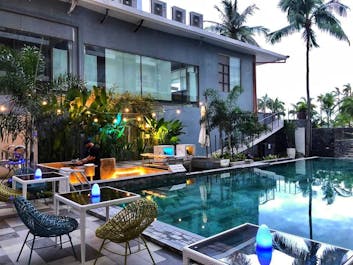 Enjoy the pool area of Solea Palms Resort in Cebu