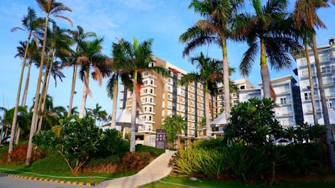 Entrance to Solea Palms Resort in Cebu