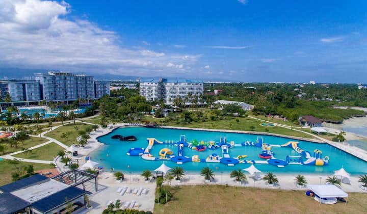 Aerial view of the pool of Solea Mactan Resort