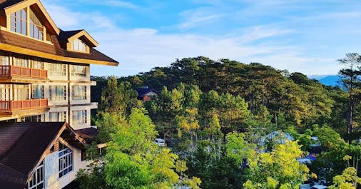 View from a room at The Forest Lodge in Baguio