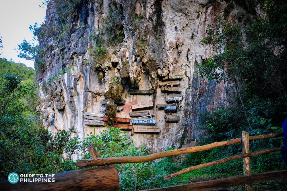 Hanging Coffins, one of the traditional ways of burying in Sagada