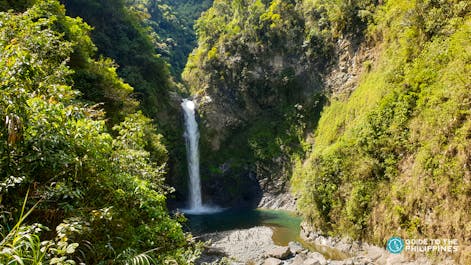 Majestic view of Tappiya Waterfalls in Banaue