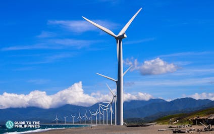 Tall windmills in Ilocos
