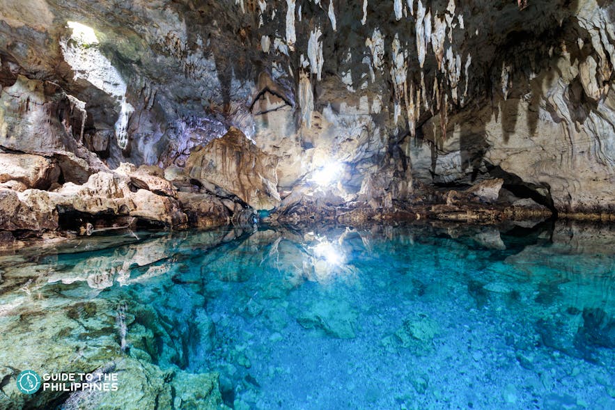 Clear waters of Hinagdanan Cave, Bohol