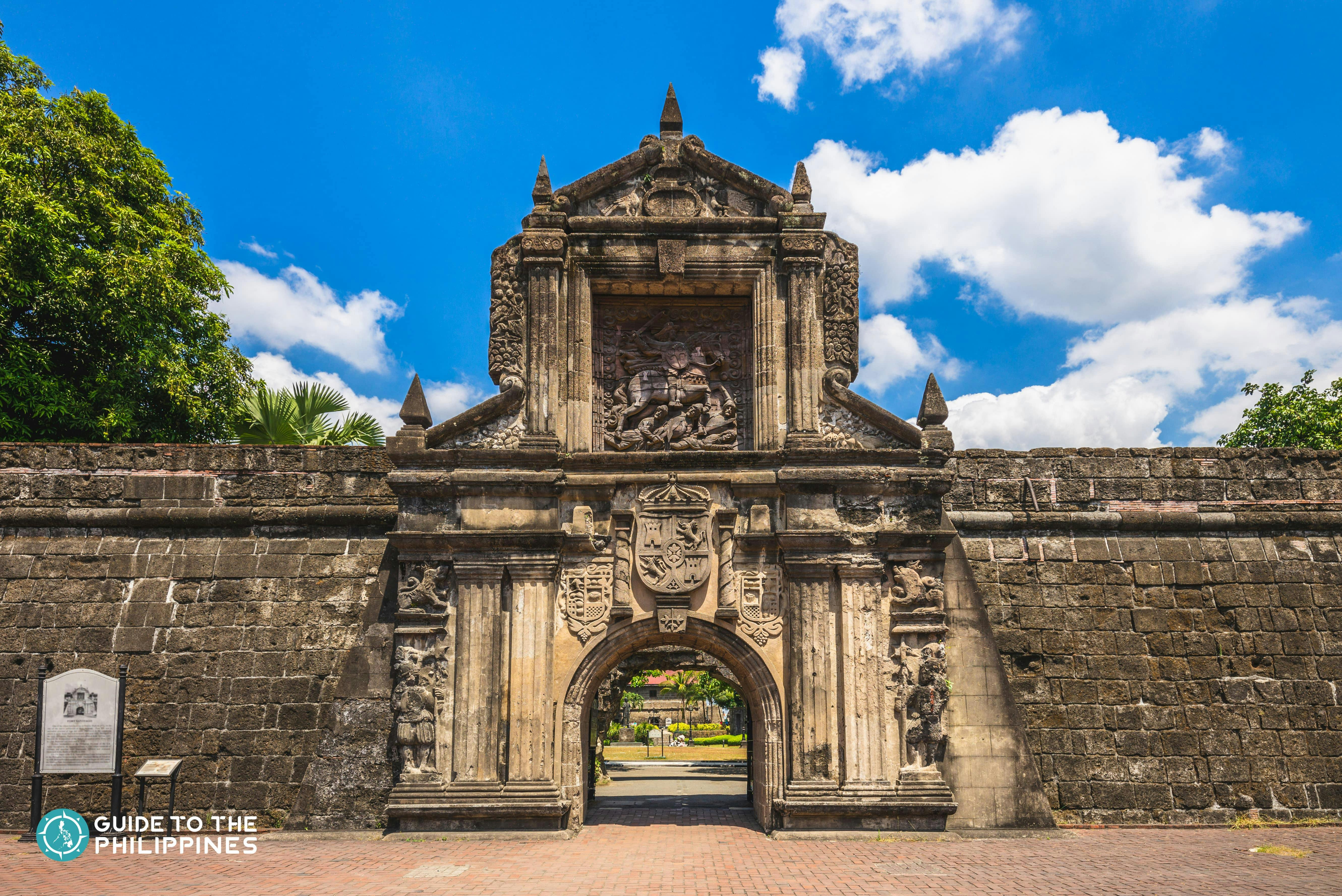 Facade of Fort Santiago inside Intramuros