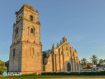 Sunset in Paoay Church in Laoag