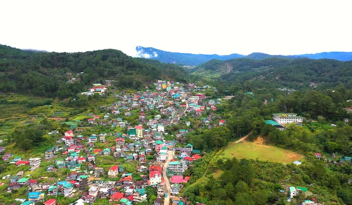 Aerial view of Sagada's houses