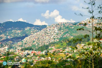 View of Baguio City houses from Mines View Park