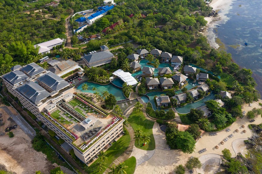 Aerial view of BE Grand Resort Bohol