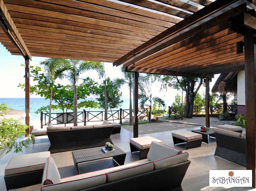 Sabangan Beach Resort's beachside lounge