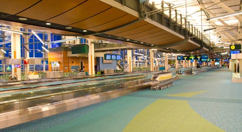 Inside the Vancouver Airport in Canada